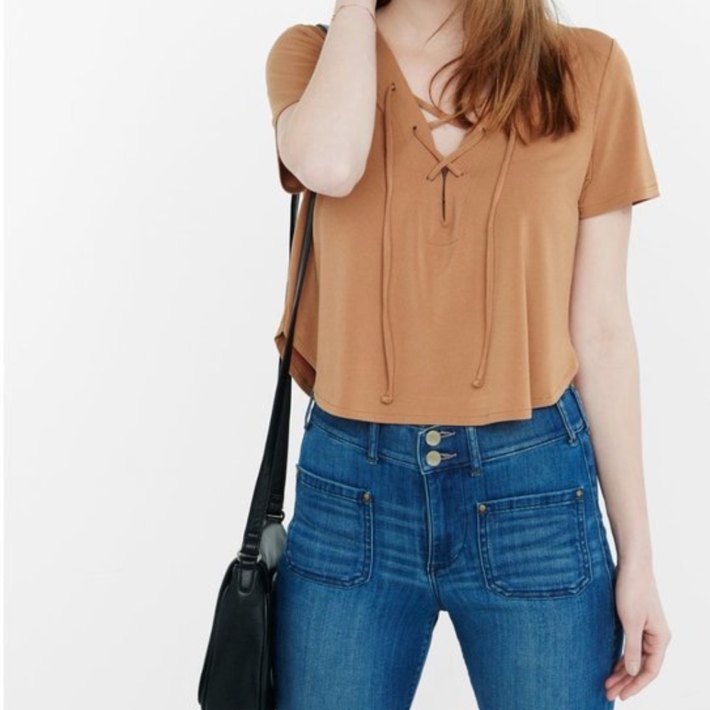 Express Lace Up Crop Top